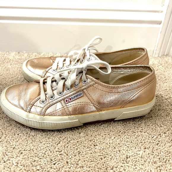Superga Rose Gold Sneakers size 8.5 - Picture 3 of 6